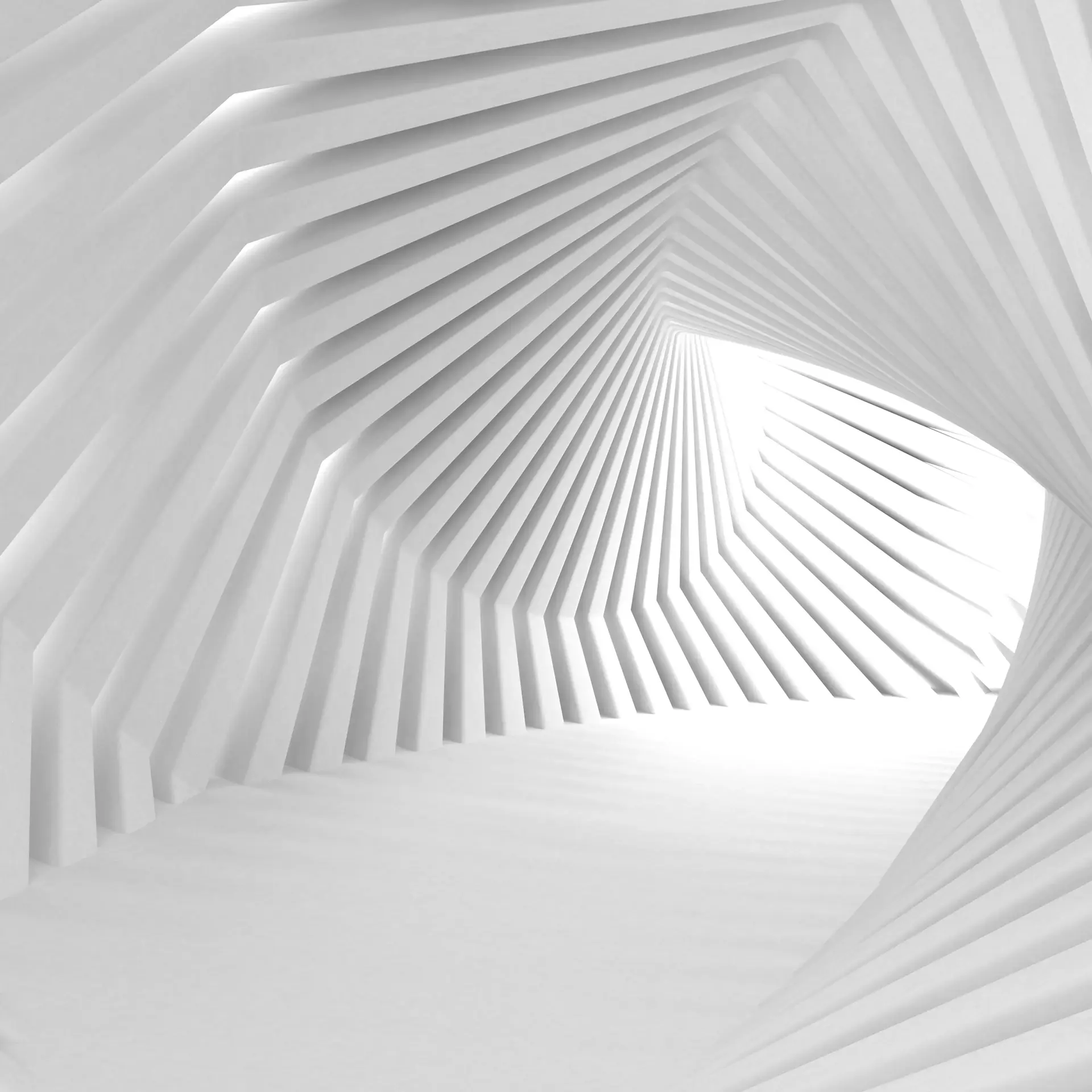 Minimalist atrium with natural light